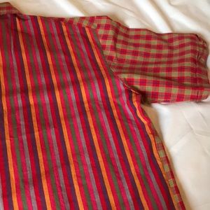 Mixed patterned shirt